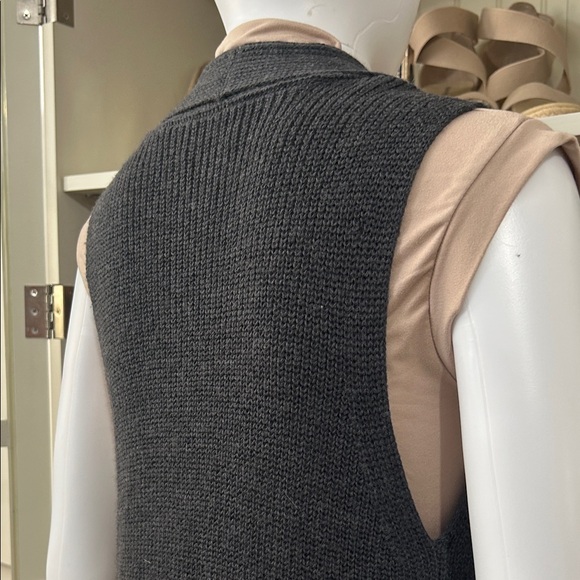 Wilfred Dark Gray Vest with Brown Belt - Picture 4 of 15